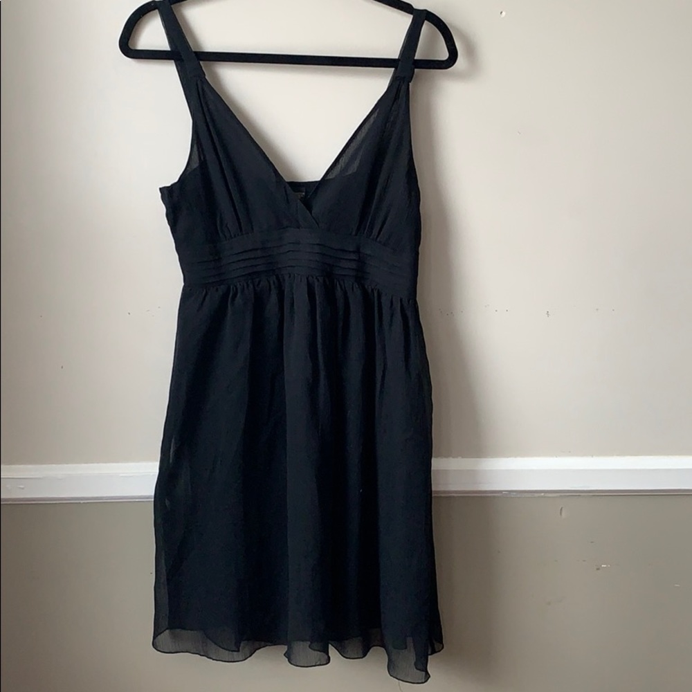 Sheer black short dress